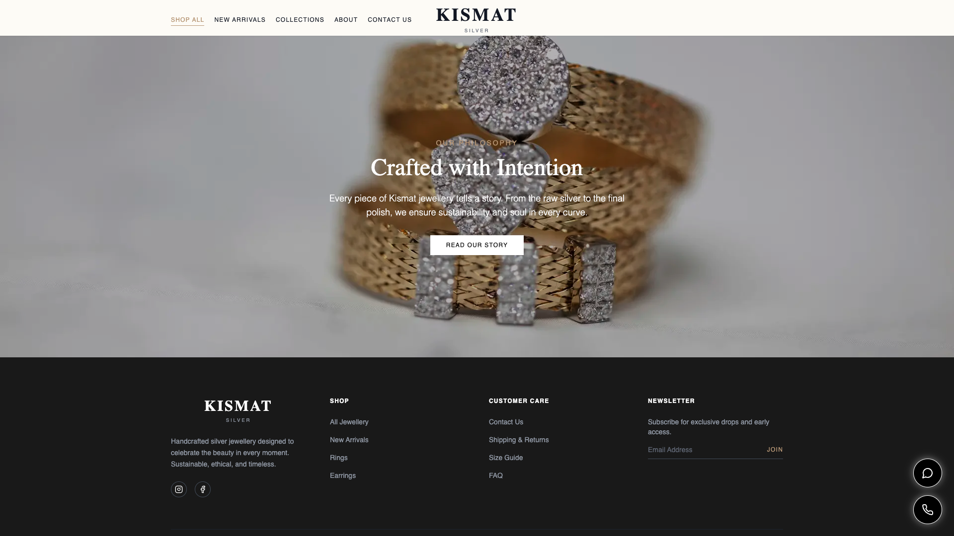 Kismat Silver — Fine Jewellery Storefront